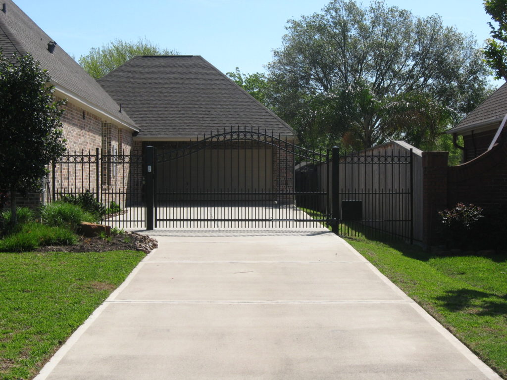 wrought iron fence in a pearland home