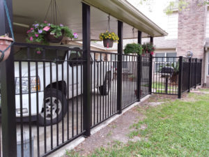 wrought iron fence around a home in sugar land