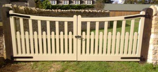 wooden gate on a property