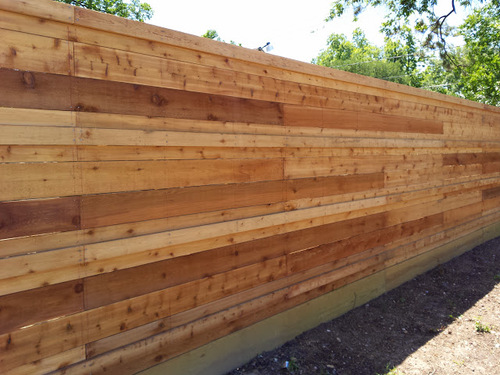 wood fence  on a property in league city