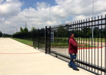 commercial iron fence in houston