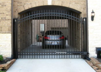 iron gate at a driveway in houston