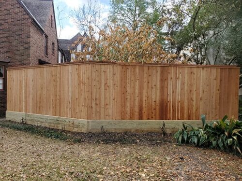 wood fence in houston