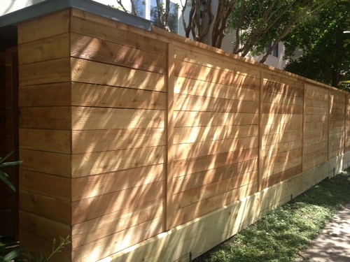 wood fence in houston