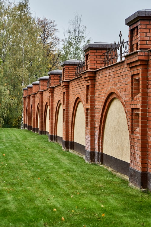 brick fence in houston
