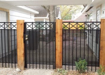 residential iron fence