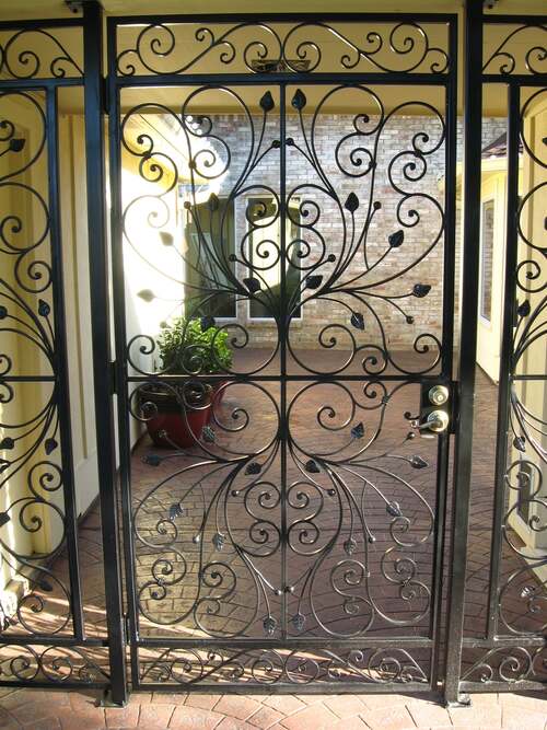 • Customized Iron Walk Gate