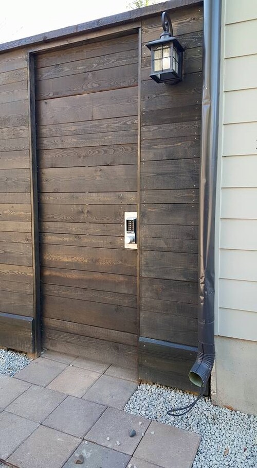 Horizontal Stained Security Gate