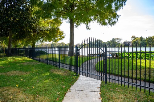 Iron Perimeter fence houston