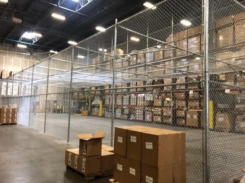 Warehouse Cage fence houston