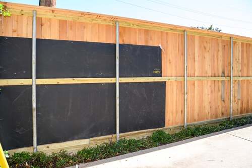 sound dampening fence installed in houston