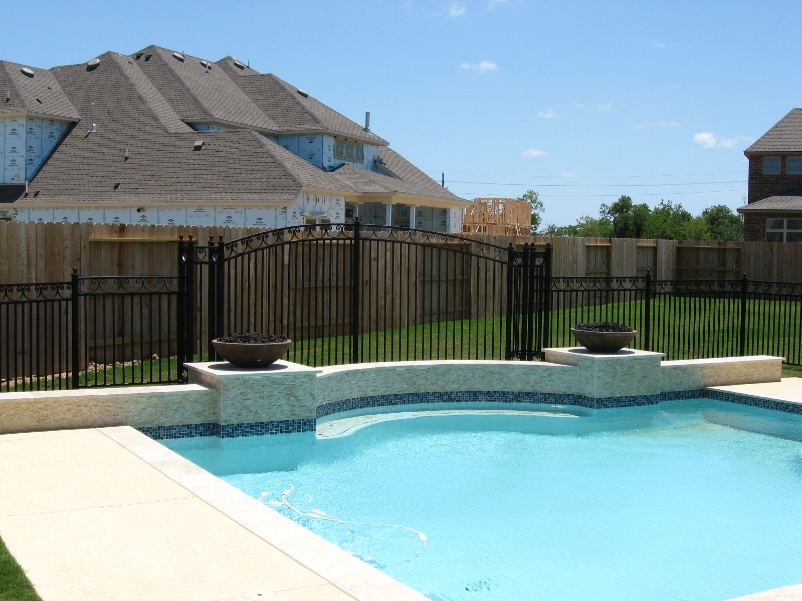 Wrought Iron Pool Surrounding