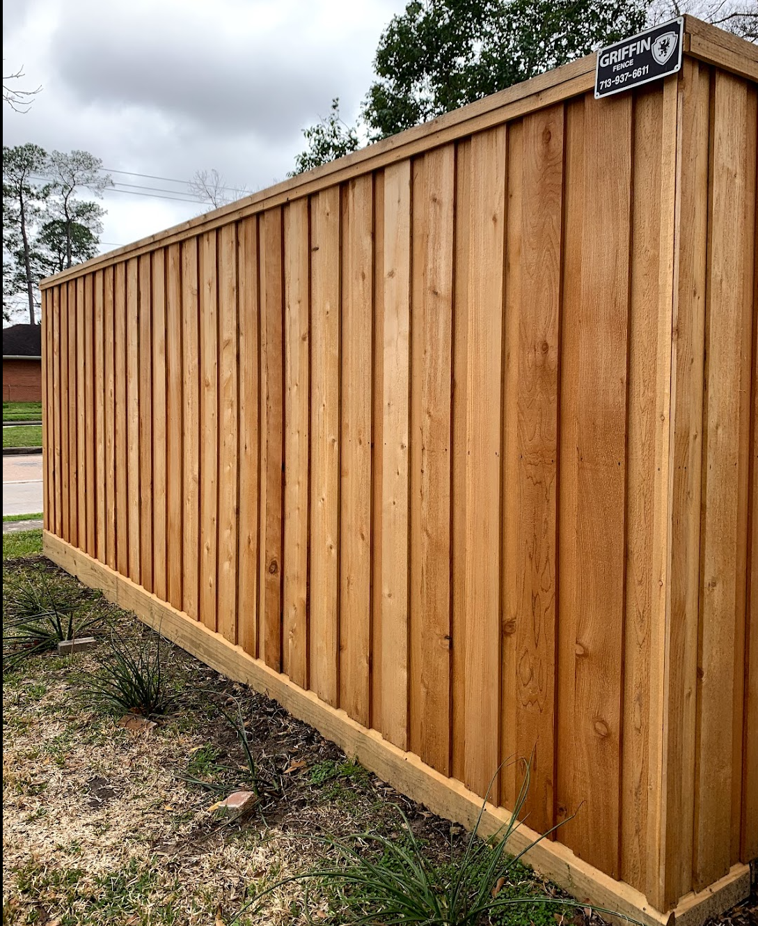 Board on Board Wood Fence