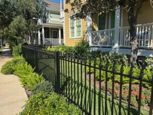 New ornamental iron fence installed by Griffin Fence