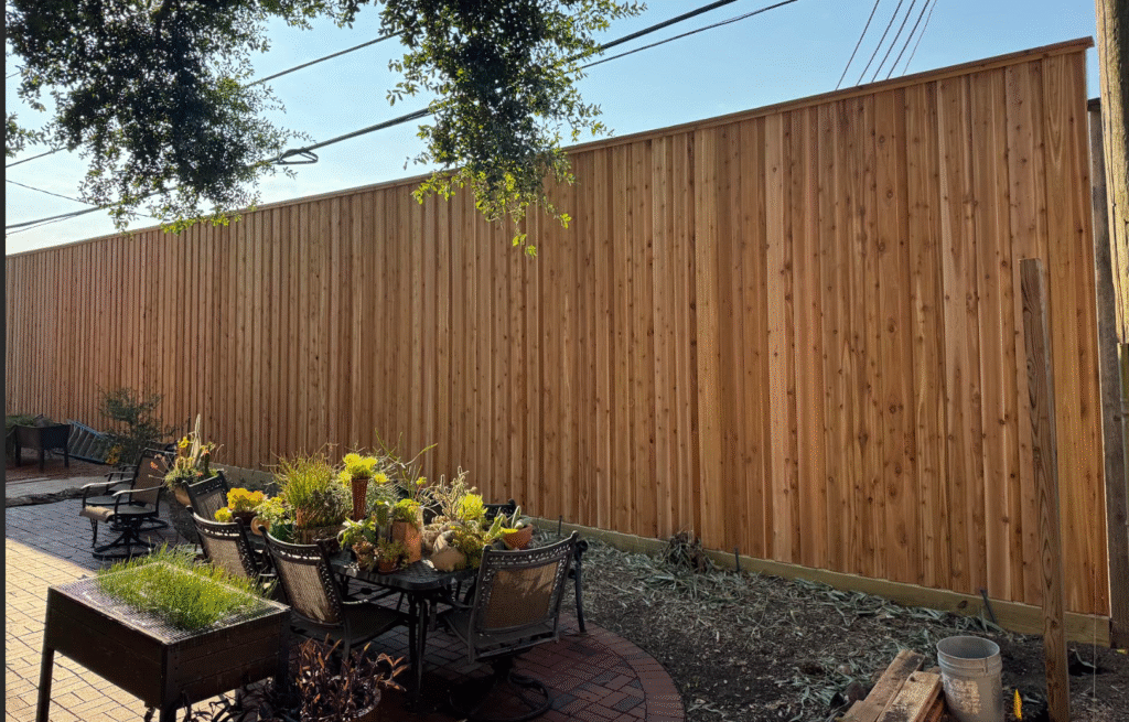 Griffin Fence professional wood fence installation